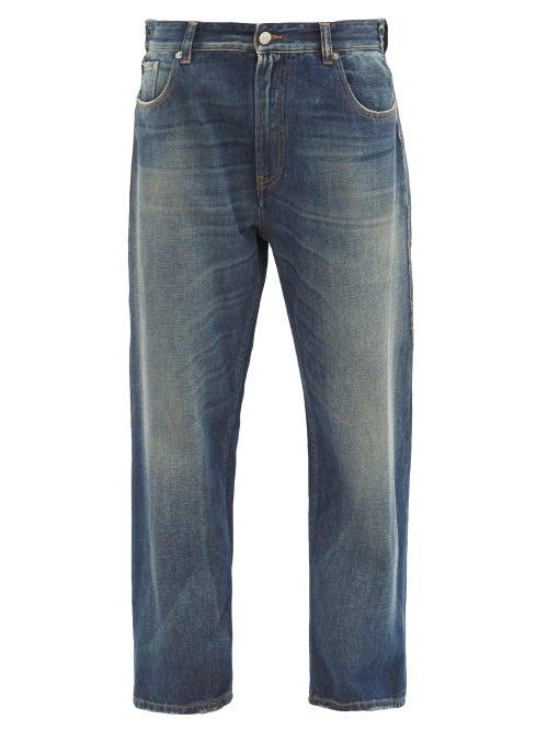 Matchesfashion.com Mm6 Maison Margiela - High-rise Garment-dyed Straight-leg Jeans - Womens - Denim