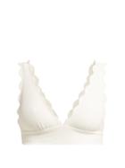 Matchesfashion.com Marysia - Santa Clara Scallop Edged Bikini Top - Womens - White
