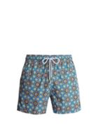 Matchesfashion.com Retromarine - Solar Print Swim Shorts - Mens - Blue Multi