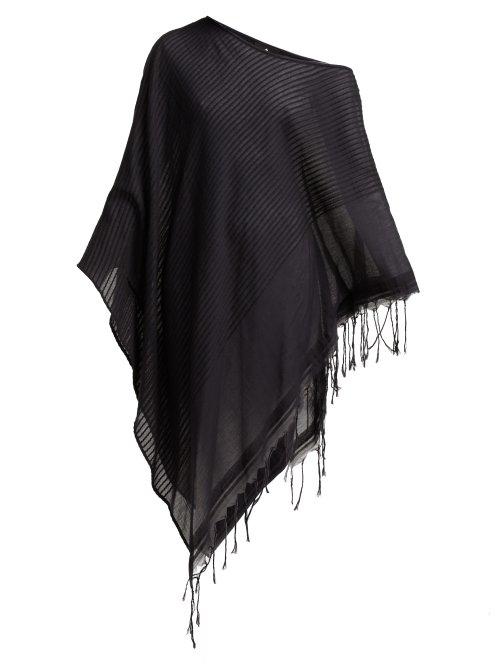 Matchesfashion.com Su - Syama Tassel Trimmed Cotton Kaftan - Womens - Black
