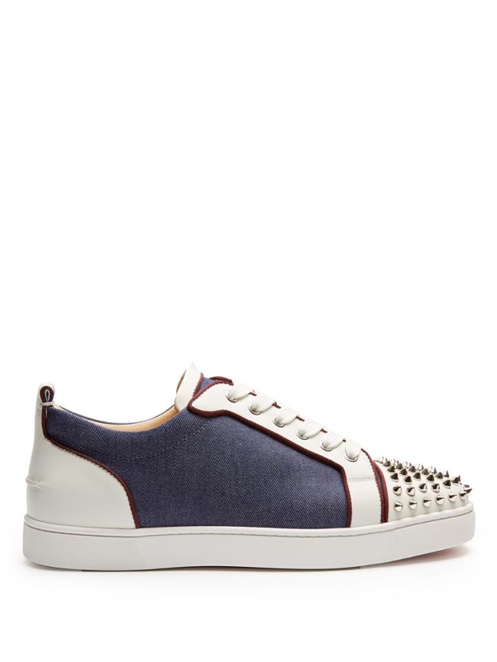 Christian Louboutin Louis Junior Spike-embellished Low-top Trainers