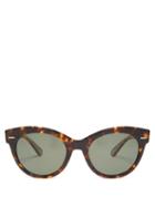 Matchesfashion.com The Row - X Oliver Peoples Georgica Cat-eye Sunglasses - Womens - Tortoiseshell