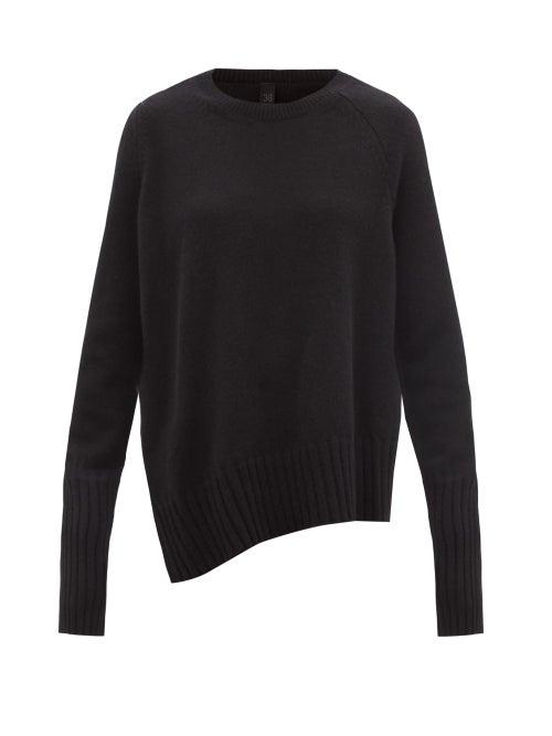 Ladies Rtw Petar Petrov - Enda Asymmetric Cashmere Sweater - Womens - Black