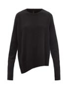 Ladies Rtw Petar Petrov - Enda Asymmetric Cashmere Sweater - Womens - Black