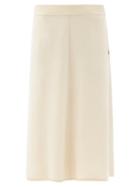 Matchesfashion.com Extreme Cashmere - Aline Elasticated-waist Knitted Midi Skirt - Womens - Cream