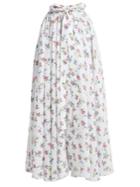 Emilia Wickstead Evelyn Floral-print Linen Maxi Skirt