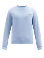 A.p.c. - Item Logo-print Jersey Sweatshirt - Mens - Blue