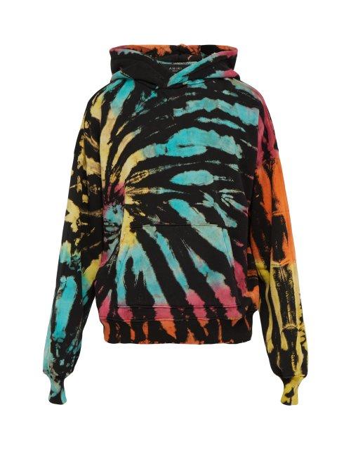 Matchesfashion.com Amiri - Tie Dye Hooded Cotton Sweatshirt - Mens - Multi