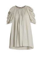 Matchesfashion.com The Row - Taya Silk Georgette Blouse - Womens - Light Grey