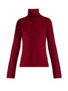 Matchesfashion.com Haider Ackermann - Invidia Roll Neck Wool And Cashmere Blend Sweater - Womens - Fuchsia