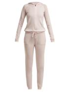 Matchesfashion.com Pepper & Mayne - Cashmere Hooded Jumpsuit - Womens - Light Pink