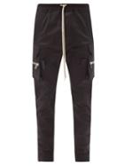 Matchesfashion.com Rick Owens - Mastodon Cotton-blend Cargo Trousers - Mens - Black