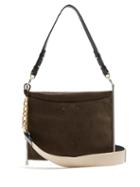 Matchesfashion.com Chlo - Roy Suede And Leather Cross Body Bag - Womens - Dark Brown