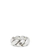 Matchesfashion.com Gucci - Twisted-rope Sterling-silver Ring - Mens - Silver