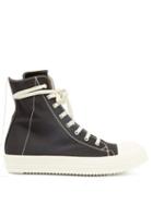 Matchesfashion.com Rick Owens Drkshdw - High Top Canvas Trainers - Mens - Black