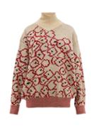 Matchesfashion.com Toga - Floral Jacquard Mohair Blend Sweater - Womens - Red Multi