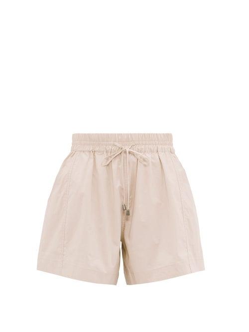Matchesfashion.com Apiece Apart - Trail A Line Cotton Shorts - Womens - Light Pink