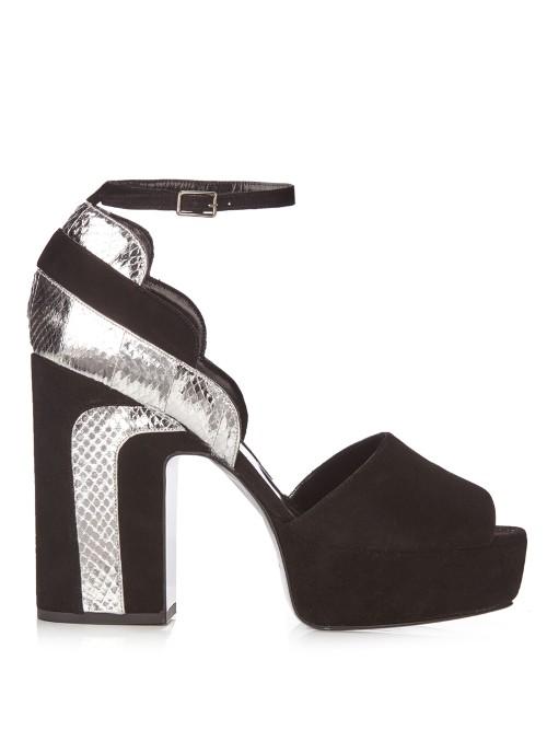Pierre Hardy Ayer Suede Platform Sandals