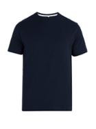Matchesfashion.com Hamilton And Hare - Crew Neck Cotton And Cashmere Blend T Shirt - Mens - Navy