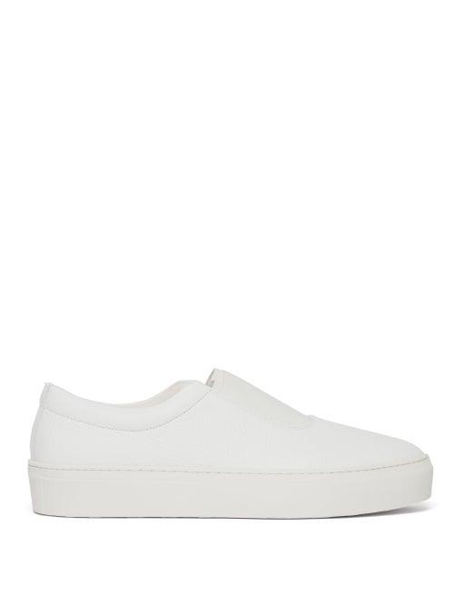 Matchesfashion.com Primury - Basal Slip On Leather Trainers - Mens - White