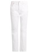 Matchesfashion.com Balenciaga - Mid Rise Straight Leg Jeans - Womens - White