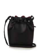 Mansur Gavriel Red-lined Mini Leather Bucket Bag