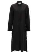 Matchesfashion.com Jil Sander - Pintucked Crepe Dress - Womens - Black