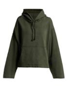 Matchesfashion.com Acne Studios - Joghy Cropped Cotton Hooded Sweatshirt - Womens - Khaki