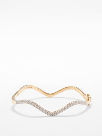 Mateo - Wave Diamond & 14kt Gold Bracelet - Womens - Gold Multi