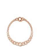 Shay - Graduated-link 18kt Rose Gold & Diamond Bracelet - Womens - Rose Gold