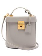 Matchesfashion.com Mark Cross - Benchley Saffiano Leather Shoulder Bag - Womens - Light Grey