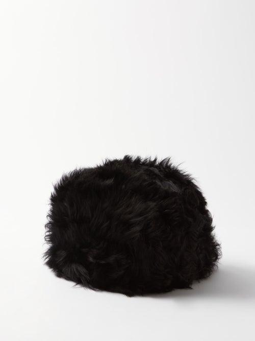 Gucci - Shearling Hat - Mens - Black