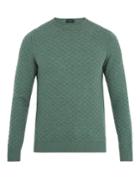 Zanone Crew-neck Weave-knit Wool Sweater