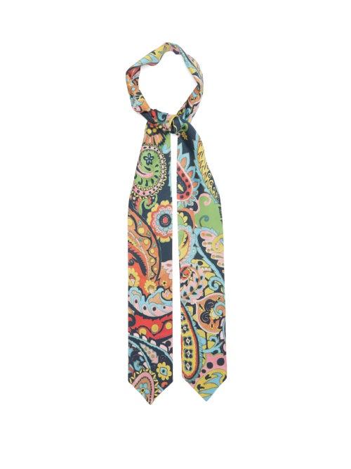 Ladies Accessories Etro - Arizona Paisley-print Silk-satin Scarf - Womens - Multi