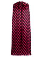 Duro Olowu Large Polka-dot Print Silk-satin Cape