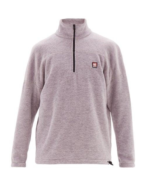 Matchesfashion.com 66north - Esja Half Zip Fleece Pullover - Mens - Light Purple