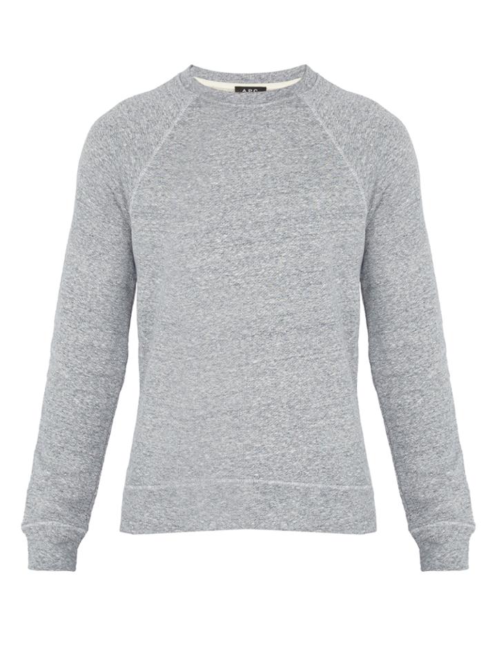 A.p.c. Marina Crew-neck Cotton-blend Sweater