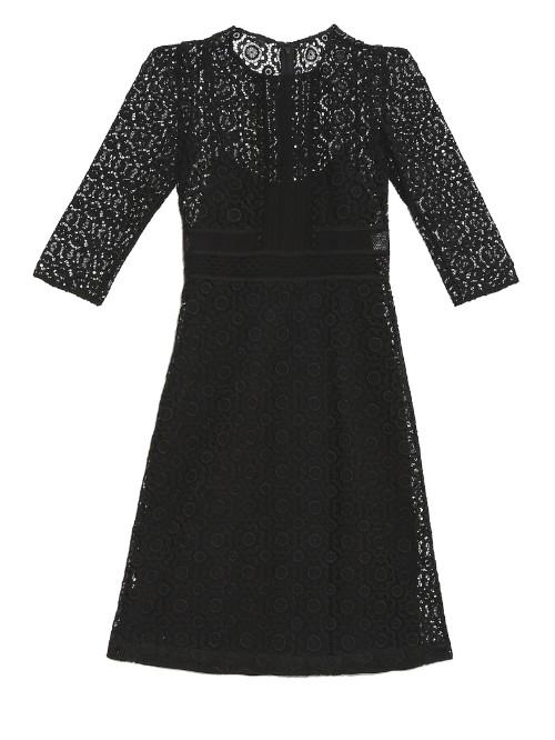 Burberry Prorsum Contrasting-lace Shift Dress