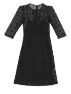 Burberry Prorsum Contrasting-lace Shift Dress