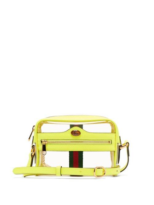 Matchesfashion.com Gucci - Ophida Mini Transparent Cross Body Bag - Womens - Yellow