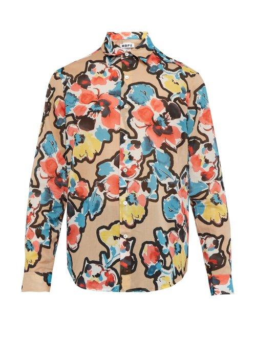 Matchesfashion.com Hope - Air Clean Floral Print Cotton Shirt - Mens - Multi