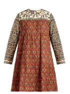 Matchesfashion.com Muzungu Sisters - Lily Bakhtiari Print Panel Cotton Dress - Womens - Multi