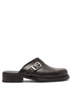 Mens Shoes Our Legacy - Camion Backless Leather Loafers - Mens - Black