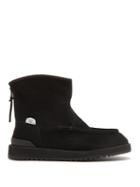 Matchesfashion.com Suicoke - Russ Mwpab Shearling Lined Suede Boots - Mens - Black