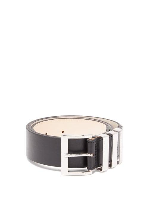 Matchesfashion.com Balmain - Leather Belt - Mens - Black