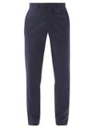 Matchesfashion.com Oliver Spencer - Wool-blend Trousers - Mens - Navy