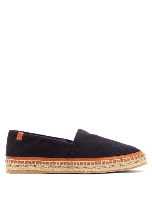 Matchesfashion.com Gabriela Hearst - Alba Cashmere Espadrilles - Womens - Navy