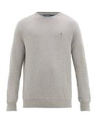 Matchesfashion.com Polo Ralph Lauren - Logo-embroidered Knitted-cotton Sweater - Mens - Grey
