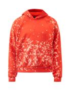 Liberal Youth Ministry - Bleached Cotton-jersey Hooded Sweatshirt - Mens - Red