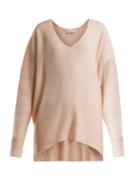 Matchesfashion.com Raey - V Neck Ribbed Cashmere Sweater - Womens - Nude